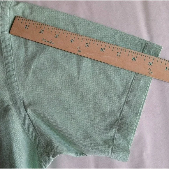 Polo Ralph Lauren Mens Classic Fit Mint Green Oxford Short Sleeve Shirt Size M - Picture 4 of 9